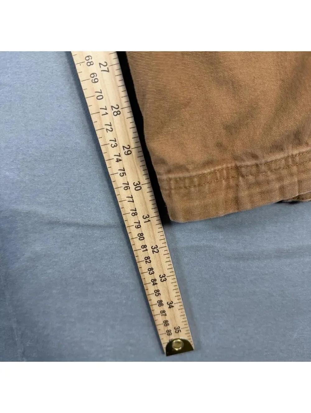 Duluth Trading Flex Fire Hose Cargo Pants Mens 42x32 Khaki Relaxed Fit Carpenter